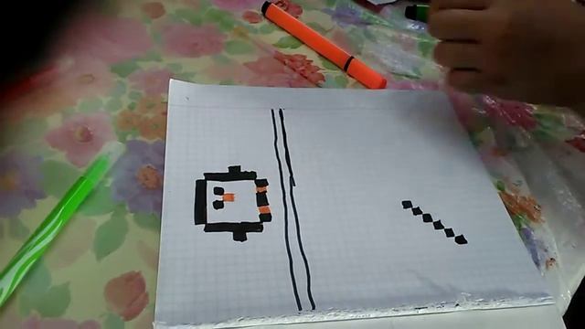 По клеточкам пингвин, кирка из майнкрафта смотреть онлайн