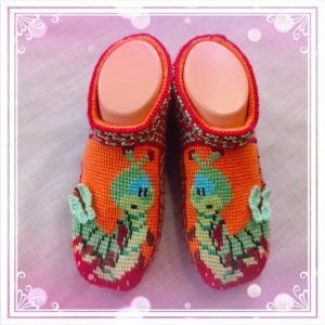 1 часть мастер-класса следочков "Клубничная 🍓 гусеничка 🐛" на 38 размер.