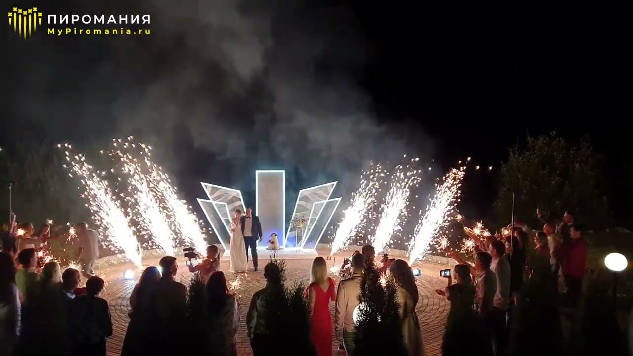 Фонтаны. Светильники. Презентация торта. смотреть онлайн