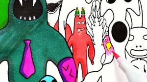 Garten Of Banban New Coloring Pages / How to color All Bosse and Monster from Banban 7 & Banban 6