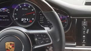 Разгон.Скорость 300km/h. Порше Панамера Turbo S