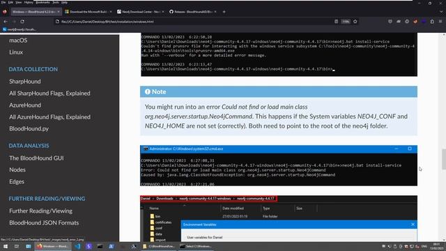BloodHound AD Windows Installation Walkthrough and Troubleshooting смотреть онлайн