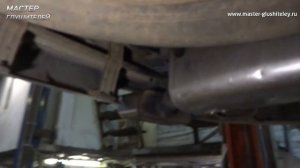 Замена основных глушителей на нештатные автомобиль (Hyundai Santa Fe)