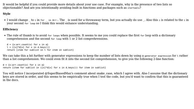 Code Review: Counting sort in Python (4 Solutions!!)