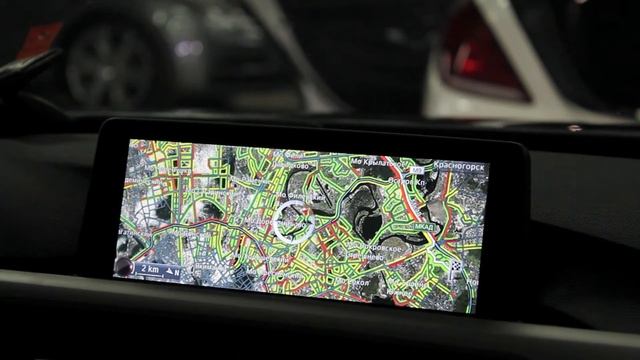 Яндекс пробки на мониторе BMW смотреть онлайн