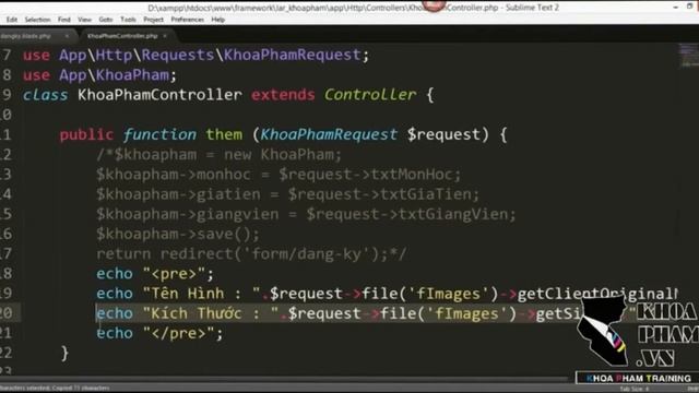 Bài 40: Tìm Hiểu Về Form Request Trong Laravel 5.x Phần 7 - Lập Trình Laravel Khoa Phạm смотреть онлайн
