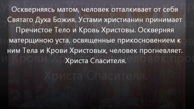 О грехе сквернословия