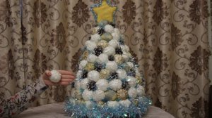 Мягкая елка из ткани.