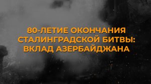 Историк рассказал о героизме азербайджанцев, проявленном в битве за Сталинград