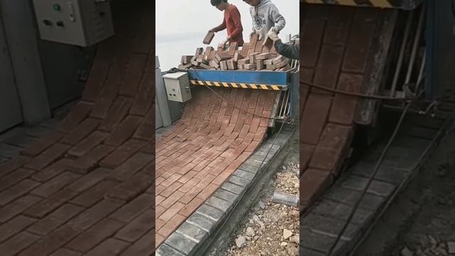 Amazing Inventions | brick road construction #shorts #bricks #invention