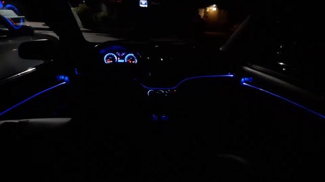 Контурная подсветка салона оптоволокно RGB (подсветка ручек и кормашка) смотреть онлайн