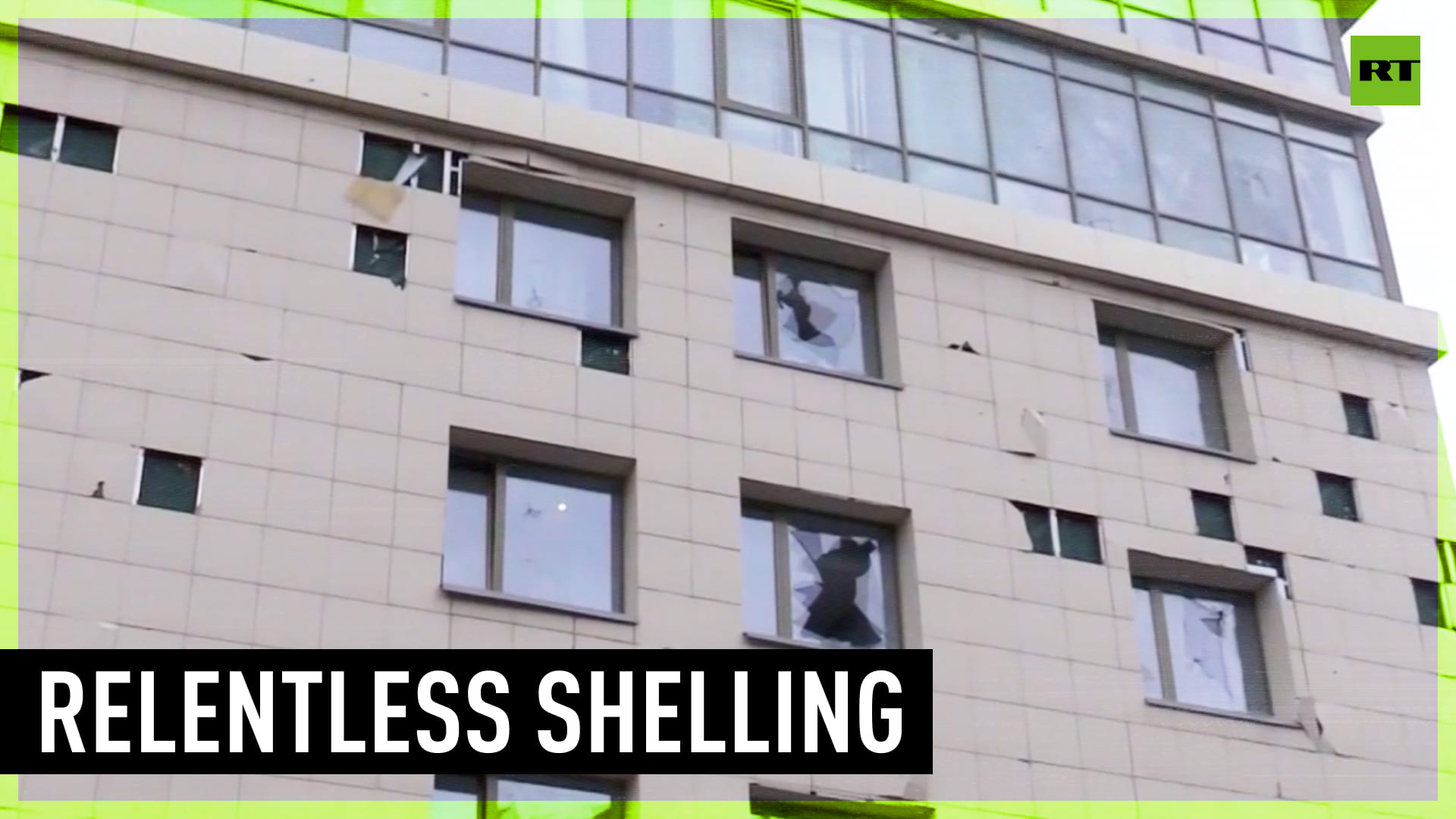 Ukraine Shells Donetsk City Center