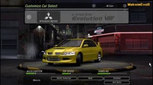 NFS UNDERGROUND 2 - Garage sound/Звук Гаража