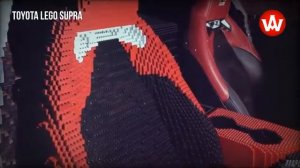 Полноразмерная копия Toyota GR Supra, сделанная из конструктора Lego.