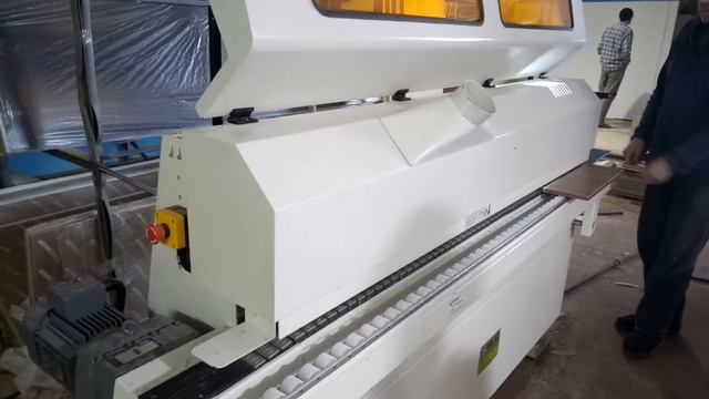 Станок для облицовывания кромок WoodTec Pioneer. Работа станка на производстве. Часть 2