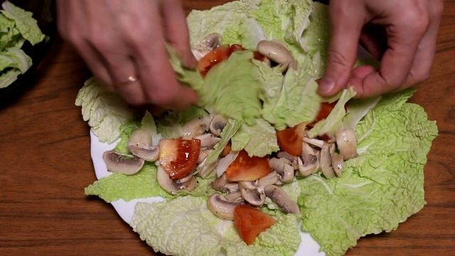 САЛАТ С СЫРЫМИ ШАМПИНЬОНАМИ ЗА 5 МИНУТ ! смотреть онлайн