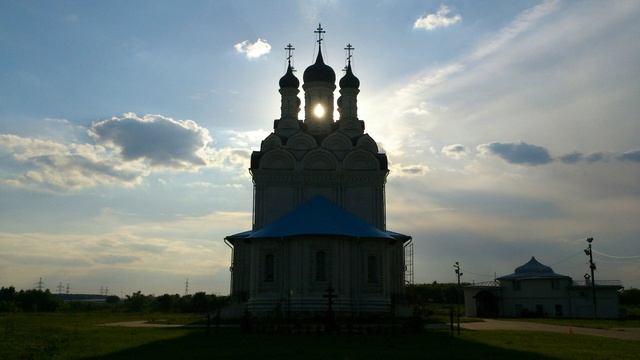 Красивое пение на всенощной в селе Тайнинском (Мытищи)