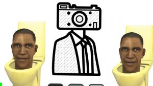 Как нарисовать скибиди туалета характер Камера Мены