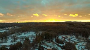 Middletown Connecticut Sunset by Drone