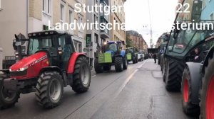 Bauernprotest in Deutschland, Stuttgart 31.8.2022 Landwirtschaftsministerium, Baden-Württemberg