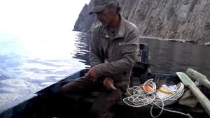 лов терпуга на мушки в отвес.часть1.