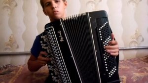 Украинская песня "Ехал казак за дунай" на баяне