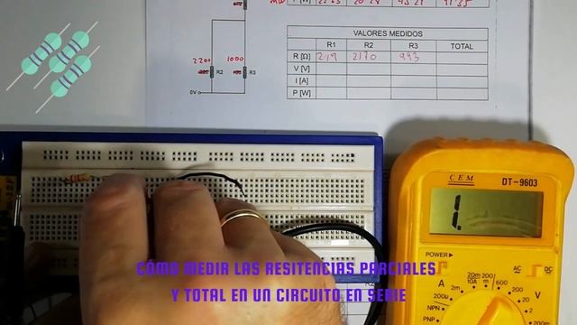 Circuito Mixto de resistencias 1 de 2 PRACTICA 3 Medida de V, I y Ω смотреть онлайн