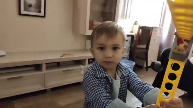 Обзор игрушки Башенный кран Polesie (Полесье) Агат на колесиках (маленький)