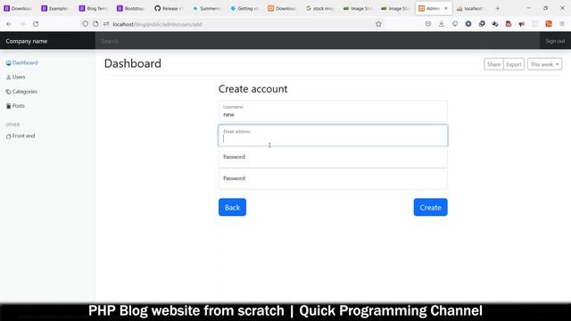 PHP Blog website from scratch | Responsive + Source code | Quick programming tutorial