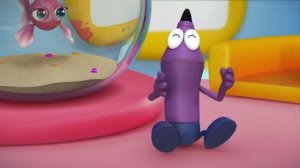 Каракули. Серия 13 - Как нарисовать вампира. Обучающие мультфильмы для малышей