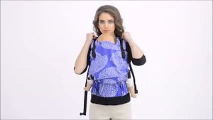 Инструкция к эрго-рюкзаку Diva, положение спереди (с параллельными лямками)