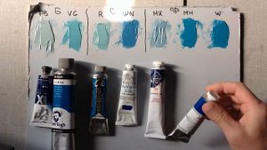 Сравнительный тест масляных красок Мастер-Класс, Pebeo, Van Gogh, Rembrandt, Winsor&Newton