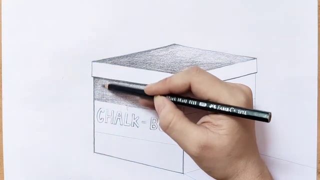 How to Draw Chalk Box/Chalk Box drawing/drawing of box смотреть онлайн