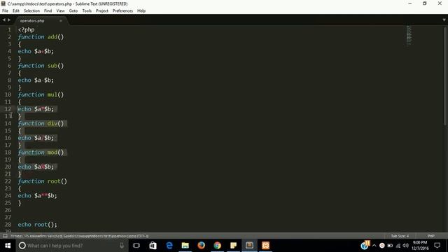 Operators in php | learn php step by step
