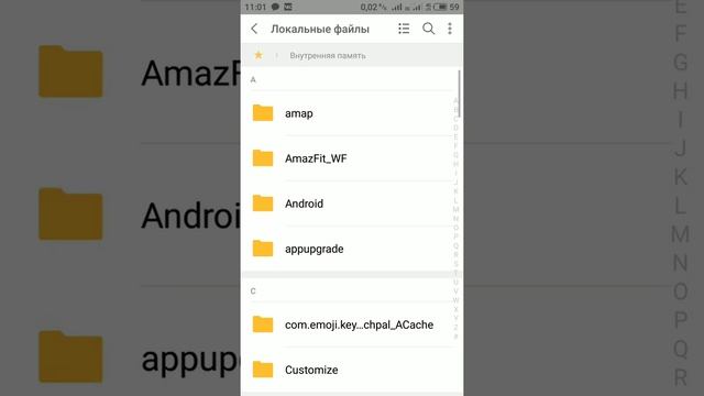 Чистка памяти /Папки -Другое на примере Meizu 15 flyme7
