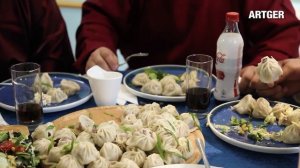 Mongolian Wrestlers DEVOUR 100 Buuz (Dumplings) - Mukbang Style | Eat Like Mongols