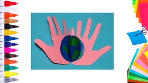 Детские поделки на день Земли своими руками, простые поделки из бумаги в детский сад и в школу