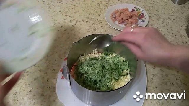 Салат " Нежность ". Рецепт. смотреть онлайн