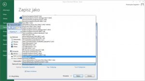 Zapis pliku w formacie PDF ODS XLS CSV - Kurs: Dla Ekspertów - Excel 2013 / Excel 2010