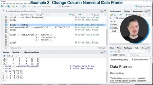 Create Data Frame with Column Names in R (4 Examples) | Construct & Make | From Scratch & Matrix