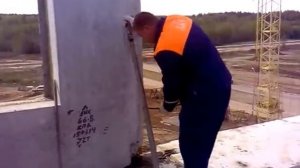 Монтаж ж/б панели Витебский ДСК