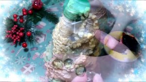 новогодний домик своими руками [домик из бутылки]