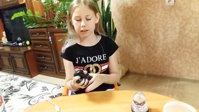 DIY Как сделать чёрный слайм с маской