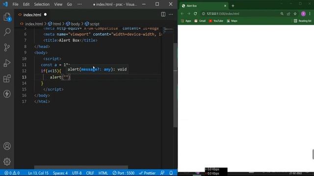 Alert Box in JavaScript || JavaScript Popup Box || JS Tutorial for Beginners in Bengali 2022