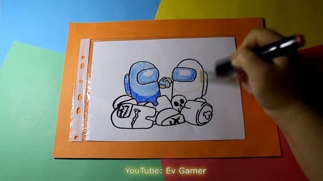 Волшебная открытка Амонг Ас (фонарик на чёрном фоне) / AMONG US Flash Light Paper Toy / Paper Craft смотреть онлайн