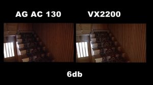 Panasonic AG-AC130EJ vs. Sony VX2200E / FX1000E - test podbicia gain