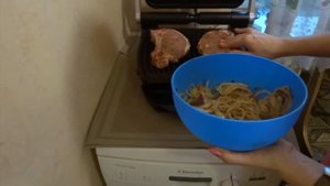 Tefal Optigrill и свиной стейк