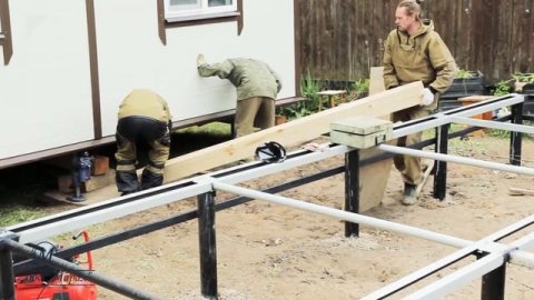 Подъем и перемещение дома