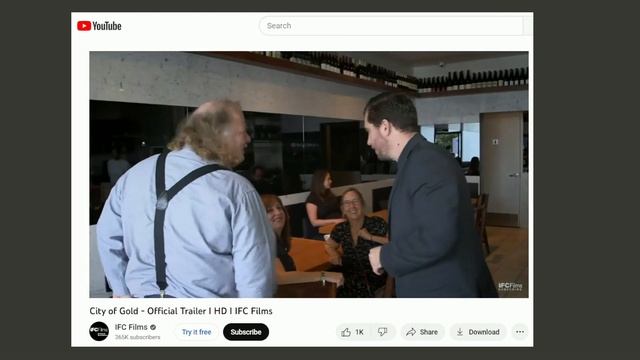 New Holiday Movie? "CITY OF GOLD" (2015) about Jonathan Gold смотреть онлайн