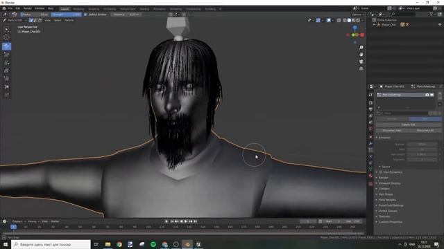 Создаем игру на Unreal Engine. №2 Создание волос с нуля в Blender и импорт в UE. Добавление Rootbon